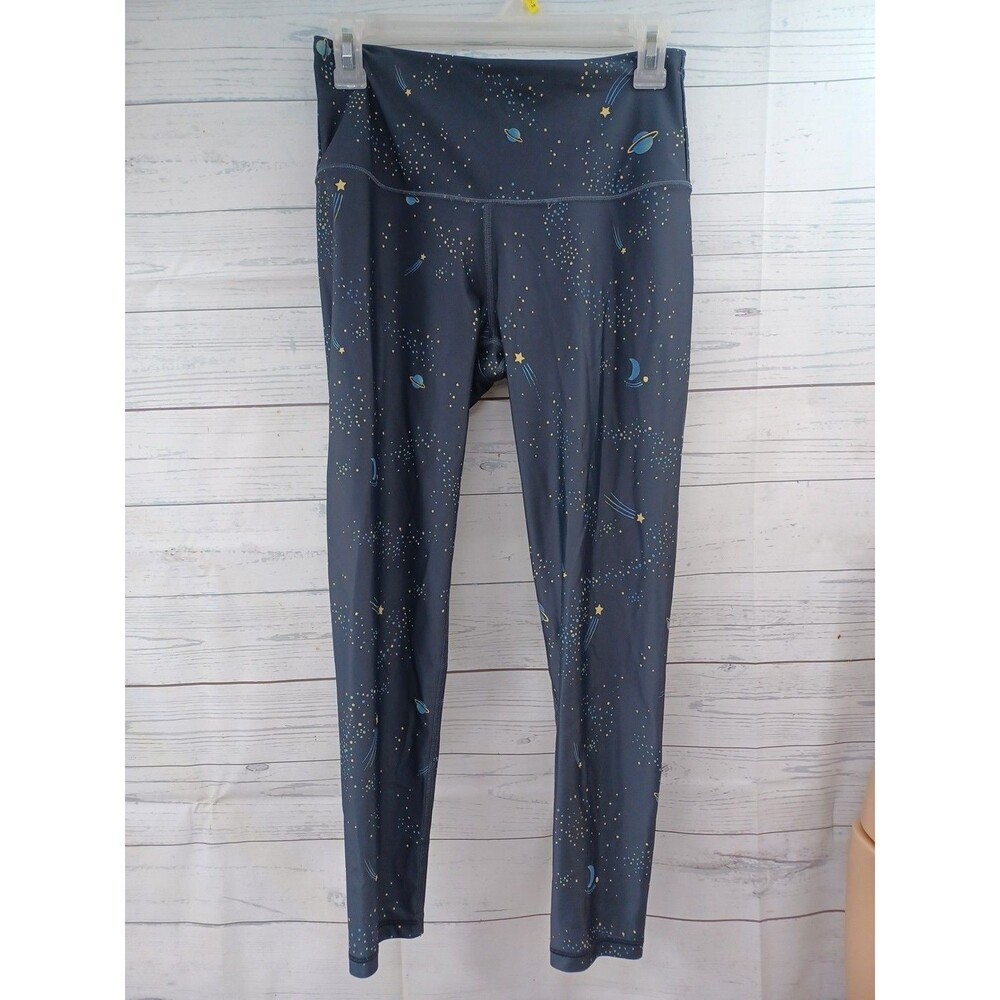 Victoria Sport Womens Gray Leggings Sz M - 170/72A Galaxy Activewear Yoga Pants
